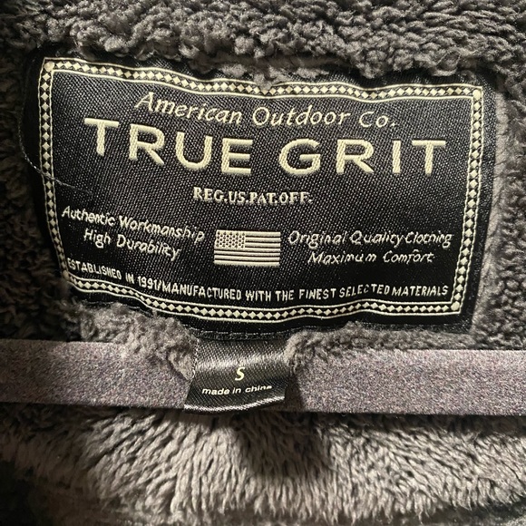 Mens Gray Sherpa quarter zip - Picture 3 of 3